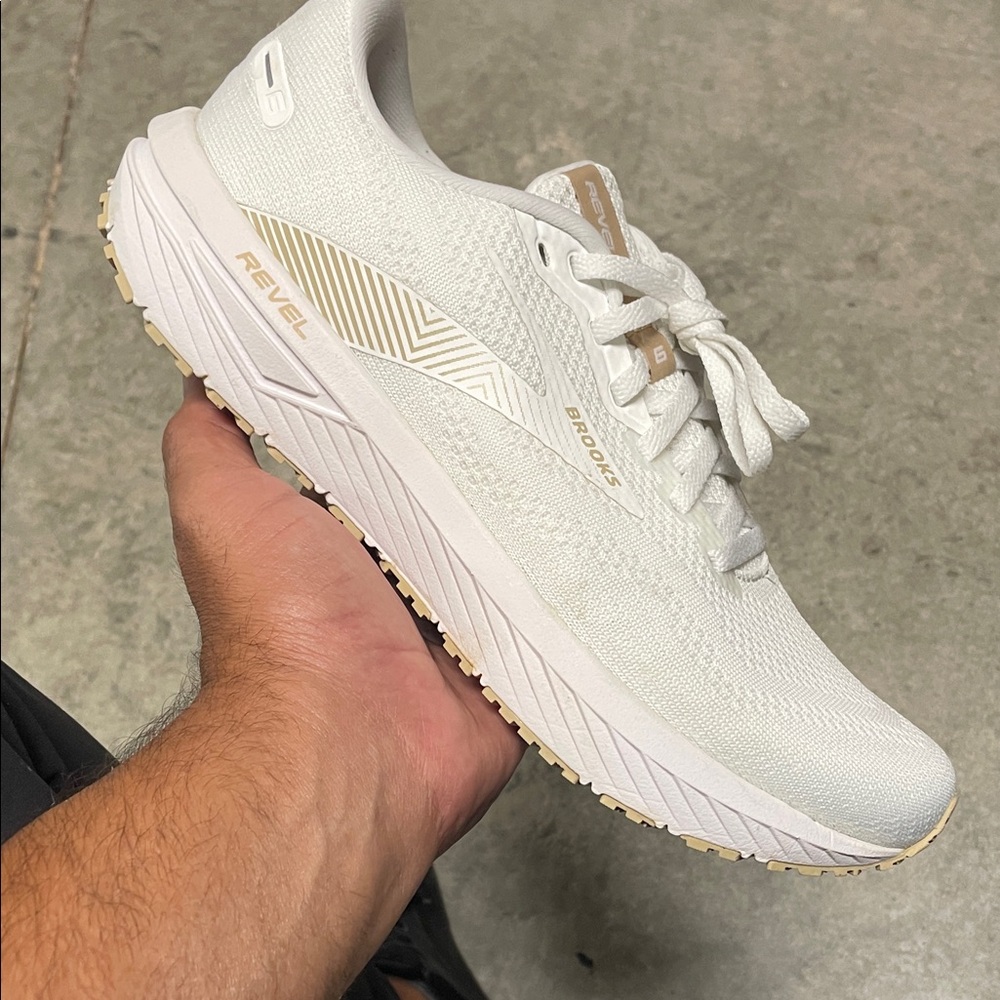 Brooks Revel White Running Shoes